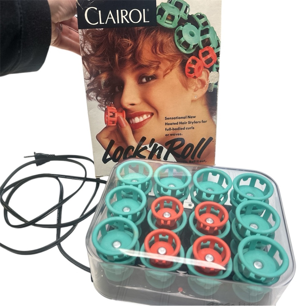 Clairol Lock‘n Roll Hot Hair Rollers Curlers Pageant Spoolies BT-1 Waves Tested